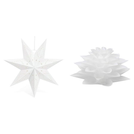 

Lotus Chandelier Lampshade DIY Lotus Flower Six-Layer Lamp with 7 Pointed Star Lantern
