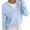 Light Blue, variant on BTFBM Women Long Sleeve Crew Neck Sweaters Tops, 2 in1 Knitted Pullover, Deco Buttons, Oversized, Stretchy, Vacation, Business Casual Outfits, Fall Winter Trendy