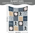 thumbnail image 5 of Softball Blanket Softball Gifts for Teens,Flannel Soft Warm Plush Sport Softball Black Yellow Throw Blanket for Girls Boys Kids Softball Lovers All Season Couch Sofa Bed Living Room Decor(30"x40"), 5 of 8