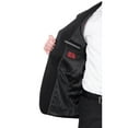 thumbnail image 3 of Raphael Mens Solid Black Slim Fit 2 Button Suit, 3 of 5