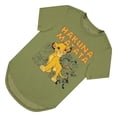thumbnail image 3 of Disney Women's Lion King Shirt, Classic Curved Hem Simba Hakuna Matata T-shirt Olive - XL, 3 of 5