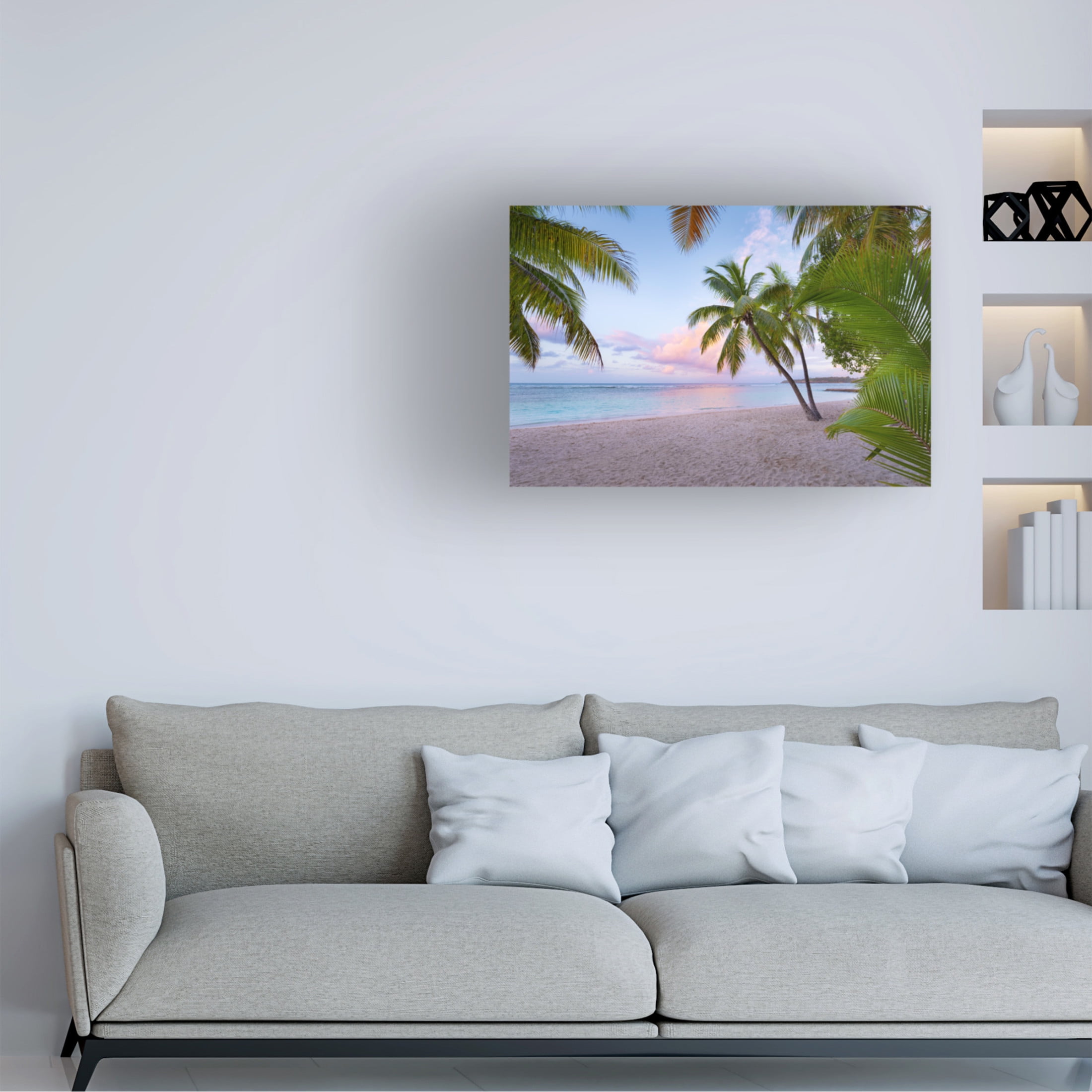 Trademark Fine Art Stefan Hefele Tropical Beach Canvas Wall Art