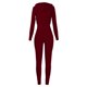 thumbnail image 4 of Mujeres Sexy Casual Cuello en V Sólido Deportes Manga completa Cremallera Pantalones con capucha Traje Fridja hfkajh99924, 4 of 6