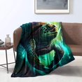 thumbnail image 1 of Fuzzy Print Blanket Turtle Supernaturalism Sofa Bed Couch Single Fall Winter, 1 of 6