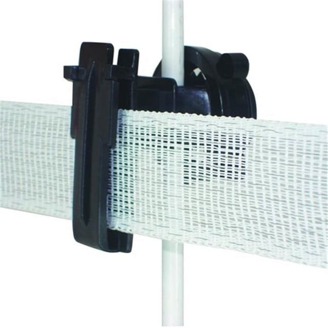 Field Guardian 102150 Poteau Rond - Isolant à Vis Polytape 2 Po - Noir