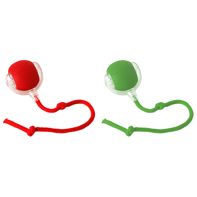Interactivos para Gatos Pelota Juguete Ejercicio Con Cuerda Suministros () Rojo