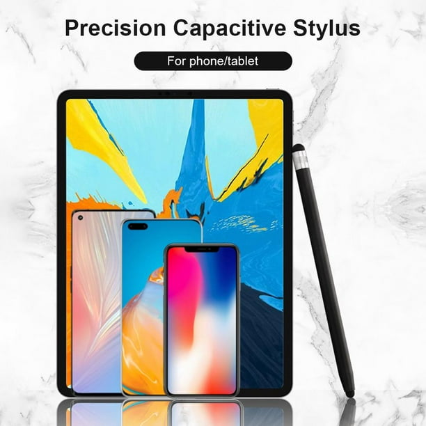 Stylus Pen para pantallas táctiles 2 en 1 puntas de goma Stylus capacitivo (negro) Likrtyny Componentes de la computadora