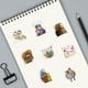 thumbnail image 4 of 50 pegatinas con expresiones populares de gatos para maletas, bolígrafos, guitarras y cuadernos, 4 of 8