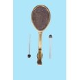 thumbnail image 2 of Renovators Supply Cast Brass Door Knockers for Front Door 7.5" Tennis Racket Antique Brass Door Knocker w/Screws, 2 of 3