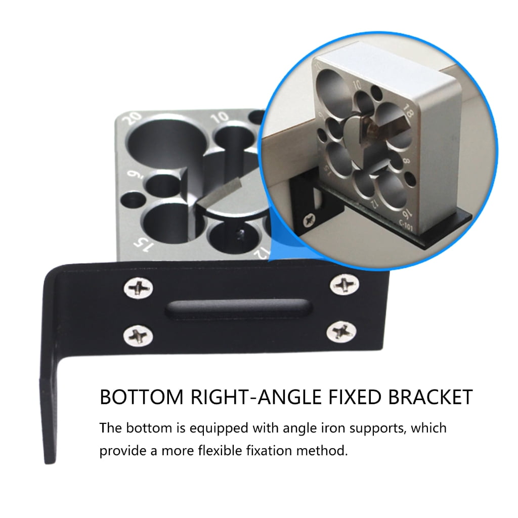 Adjustable Wooden Dowel Maker Jig Tool Kit For Precise Drilling With 8 Hole Size