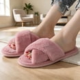 thumbnail image 2 of Agkizg Womens Fuzzy Slippers, House Slippers, Plus Size Fuzzy Plushes House Slippers Warm Lined Comfortable Casual Indoor Winter Slippers, 2 of 7