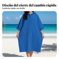 thumbnail image 3 of Abbraccia Poncho Toalla de Playa Secado Rápido Microfibra, Capucha, Cierre, Mangas Anchas, Actividades Exterior, 3 of 6