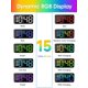 thumbnail image 2 of Despertador súper ruidoso para adultos que duermen profundamente, reloj digital RGB con luz nocturna de 7 colores, volumen ajustable, cargador USB, relojes pequeños para la mesita de noche del dormi, 2 of 5