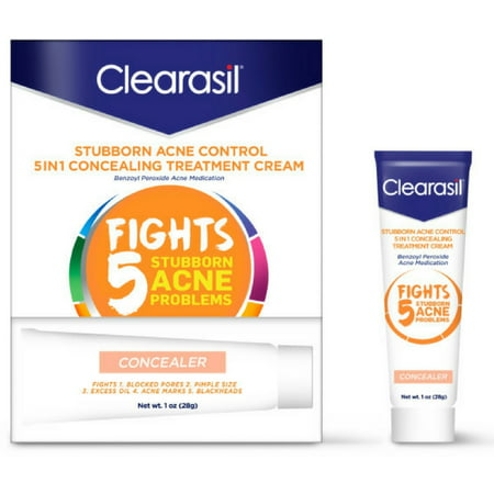 Clearasil Stubborn Acne Control 5in1 Concealing Treatment Cream, 1