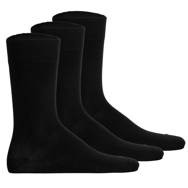 Hudson calcetines unisex, paquete de 3 - Easy, cintura confort, calcetines básicos, unicolor Negro 43-46