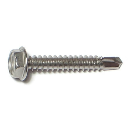 

#10-16 x 1-1/4 410 Stainless Steel Hex Washer Head Self-Drilling Screws SSHWSS-103