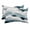 Gray Blue, variant on Chaise Lounge Headrest Pillow 1 Pack, Navy Blue Ombre Waterproof Chair Pillows with Insert & Adjustable Elastic Strap for Beach Pool Recliner, Modern Geometric Moire Abstract Art Outdoor Patio Pillow