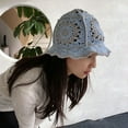thumbnail image 4 of CoCopeaunt Garden Fisherman Hat Summer Thin Hand-Woven Hat Flower, Hollow Out Breathable Female Wool Hat, 4 of 6