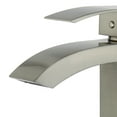 thumbnail image 3 of Bellaterra Home Palma Single Handle Bathroom Vanity Faucet with Drain without Overflow in Brushed Nickel, 3 of 3