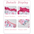 thumbnail image 6 of 2T Baby Girls Clothes 3T Girl 2 Pack Outfits Set Toddler Girl Long Sleeve Top Pants 4PCS Clothing Set Pink, 6 of 6