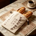 thumbnail image 3 of Beeswax Linen Bread Bag, Reusable Storage Container With Zip Closure, for Sourdough Loaves, Beige, 3 of 5