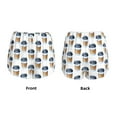 thumbnail image 3 of Balery Coffee To Go Pattern Pantalones cortos deportivos para mujer con forro y dos bolsillos, elásticos, para entrenamiento, gimnasio, yoga-XX-Large, 3 of 7
