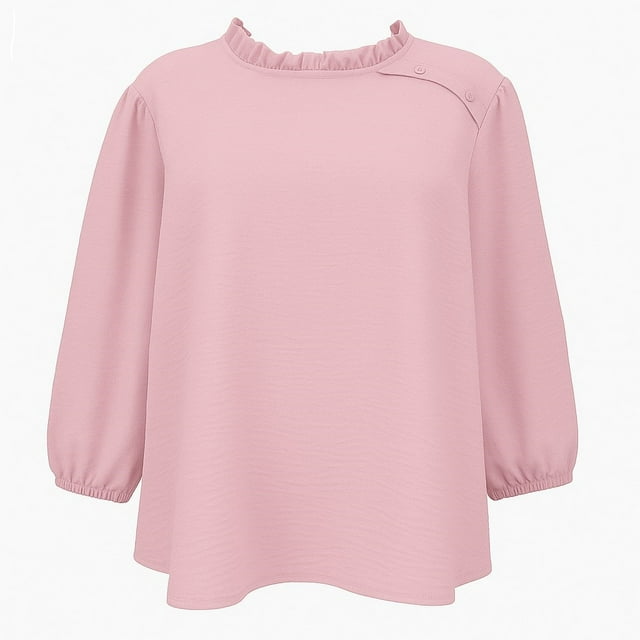 Blusa George para Mujer, Manga 3/4 Rosa Talla Ch
