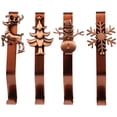 thumbnail image 1 of Shisuyan Stocking Holder Set Gold Plated Iron 4Pcs 6.3x4.3x1.8In, 1 of 9