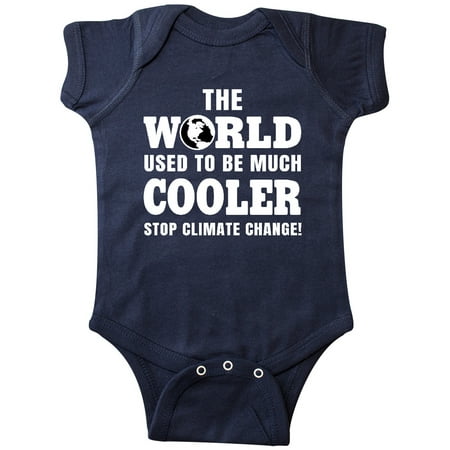 

Inktastic The World Used to be Much Cooler Stop Climate Change Gift Baby Boy or Baby Girl Bodysuit