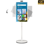 ApoloSign 32 4K UHD Smart Portable TV on Wheels, Smart Screen & Rolling Monitor with Stand, Movable Touchscreen with Android 16 Google EDLA Certified, 256GB & 15000mAh Battery, Gen2