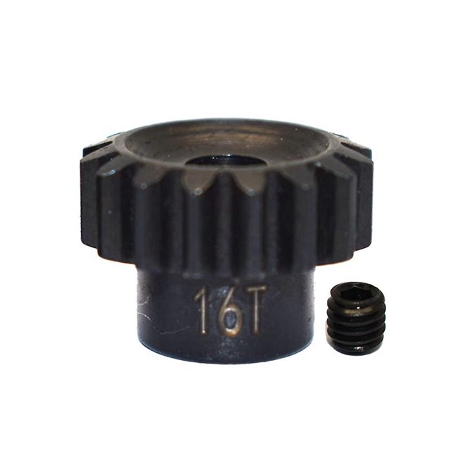 Engranaje de motor de acero de metal de 5 mm para coche de orugas Axial Scx6 1/6 Rc, 16t Afortunado Sencillez