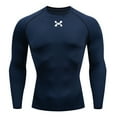 thumbnail image 3 of Sports Top Quick Dry Men's Compression Shirt Long Sleeve Second Skin Gym Workout Short Fitness Running T-Shirt Men Wear, 3 of 6