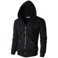 thumbnail image 1 of Sudadera Ohoo DCF102 Slim Fit con Cierre y Capucha Negra, 1 of 6