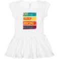 thumbnail image 3 of Inktastic Calf Roping Rodeo Eat Sleep Roping Repeat Girls Toddler Dress, 3 of 5