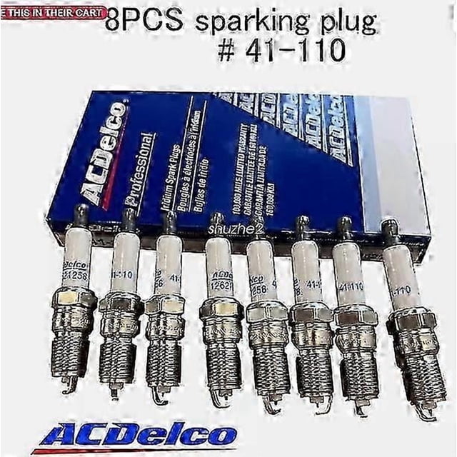 8pcs Genuine 41-110 Iridium Spark Plugs 12621258 For Chevy Gmc 4.8l 5.3l 6.0l