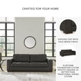 thumbnail image 5 of Ashley Furniture Luigi Thunder Sofa with Exposed feet and Faux Wood Finish, 5 of 9