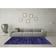 thumbnail image 3 of Ahgly Company Indoor Round Abstract Purple Modern Area Rugs, 6' Round, 3 of 4