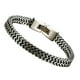 thumbnail image 1 of Brazalete de acero de Titanio Qarigey cadena de mano trenzada 19cm/21cm, 1 of 6