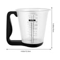 thumbnail image 2 of MasteelfCA Digital 1000g/1g Measuring Cup Multifunction LCD Display Kitchen Measuring Cup Milk Powder Cup (Black), 2 of 7