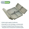 thumbnail image 3 of Ezy Dose Bi-Foldable Magnetic Pill Organizer, 7 Compartments, Travel-Friendly, Gray, 3 of 4