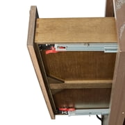 Bernards Transitional Elements Glass Top Cocktail Table - Cocoa