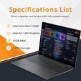 thumbnail image 3 of HP OmniBook X Flip 2-in-1 16" 2K Touchscreen Laptop, Intel Ultra 7 256V, 16GB RAM, 1.5TB Storage(512GB SSD+1TB Docking Station Set), Intel Arc Graphics, Backlit Keyboard, Win 11, Gray, 3 of 8
