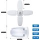 thumbnail image 4 of Lámpara LED para garaje Exulight de 60 W, luz de día de 6000 lm, bombillas deformables, luz de trabajo de 60 W, casquillo E26/E27, ideal para garajes, graneros, almacenes y talleres., 4 of 5