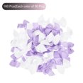 thumbnail image 3 of Uxcell 100Pcs Mini Ribbon Bows 1" Mini Fabric Satin Ribbon Flower Bows White & Purple, 3 of 4