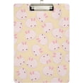 thumbnail image 1 of FMSHPON Easter Pink Cute Bunny Clipboard Hardboard Wood Nursing Clip Board and Pull for Standard A4 Letter 13x9 inches, 1 of 4