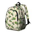 thumbnail image 2 of Tractor and Harvesters Cream Pattern Backpack for School, Cute School Bag with Adjustable Shoulder Straps and Padded Back, 15"x11.42"x5.5", 2 of 5