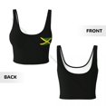 thumbnail image 5 of Yoga Vest Women Gym Sports Crop Tops Flag Of Jamaica Streetwear Workout Breathable Tank Top Female, 5 of 6