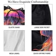 thumbnail image 4 of luoweisi Men's Beach Shorts Quick Dry Swim Trunks with Mesh Lining Colorful Jellyfish L, 4 of 5