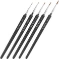 thumbnail image 4 of 5pcs Profesional Wolf punta fina Nylon Hair Detail Paint Brush Set Fine Detailing Painting Drawing (000 + 00 + 0 + 1 + 3), 4 of 8