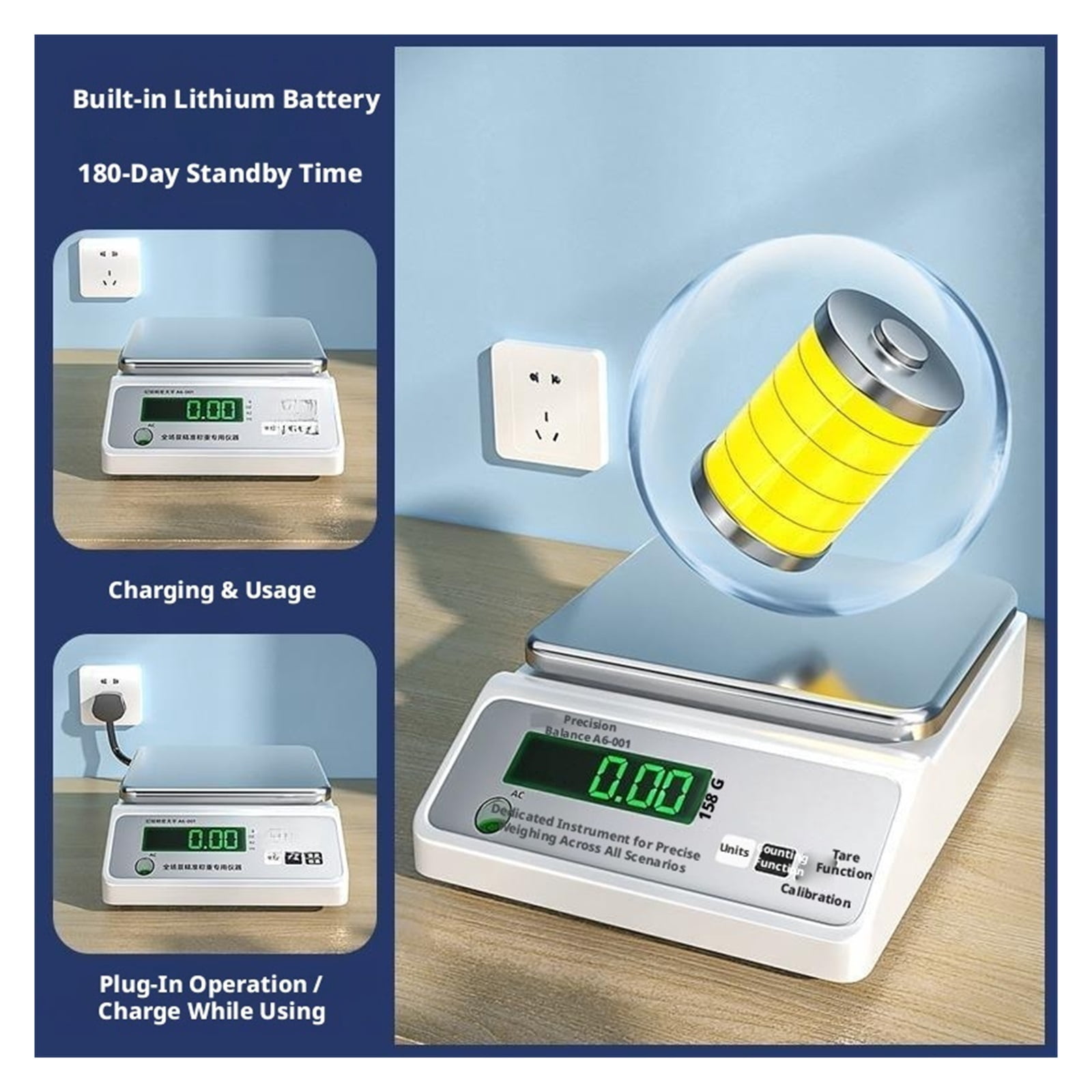 High-Precision Electronic Balance Scale for Jewelry and Lab Use (0.1g)